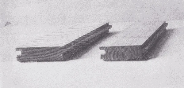 planche en bois sciée sur dosse, et sur quartier